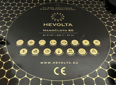 HEVOLTA nanocloth topná infra rohož Topné infra rohože